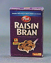 Dollhouse Miniature Post Raisin Bran